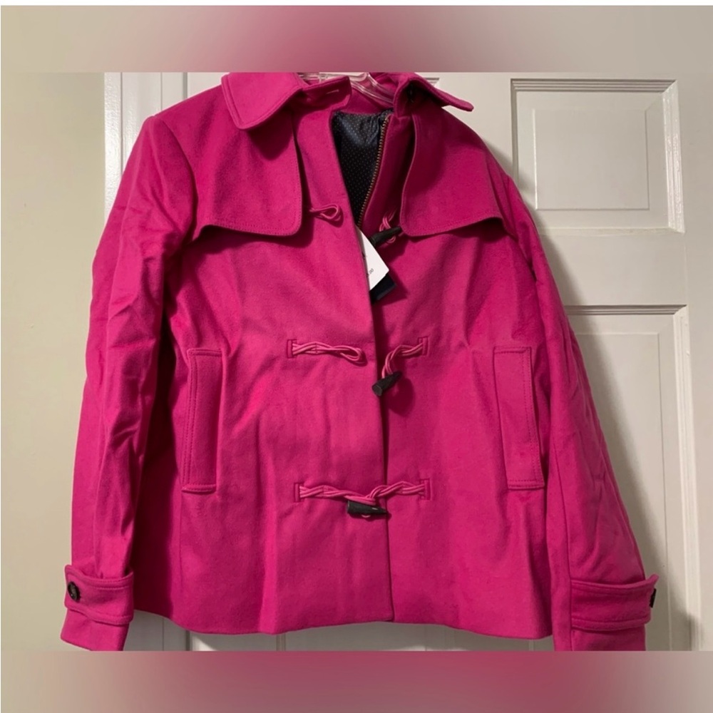NWT GANT Pink Wool Toggle Coat